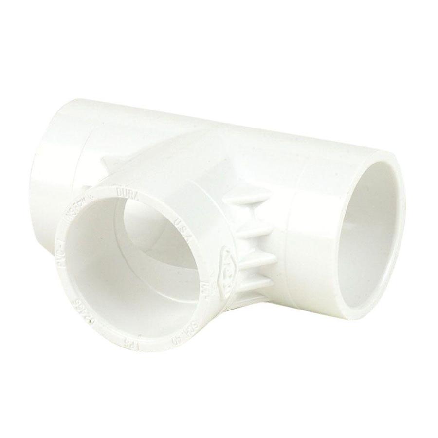Dura Plastics 3/4in x 3/4in Tee PVC Fitting (10Pack) in the PVC
