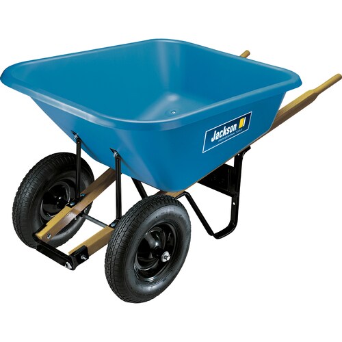 JACKSON 8cu ft Poly Wheelbarrow in the Wheelbarrows department at