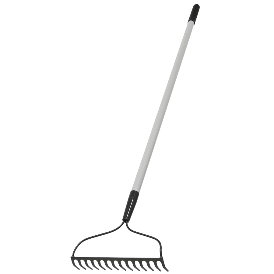 Blue Hawk 54.5-in L Fiberglass -Handle Welded steel Garden Rake in the ...