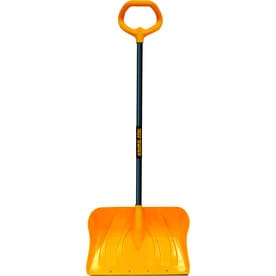 True Temper 20-in Poly Snow Shovel with 34.5-in Steel Handle