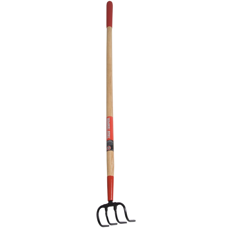 Garden Plus Fixed 4-Tine Long-Handle Cultivator in the Manual