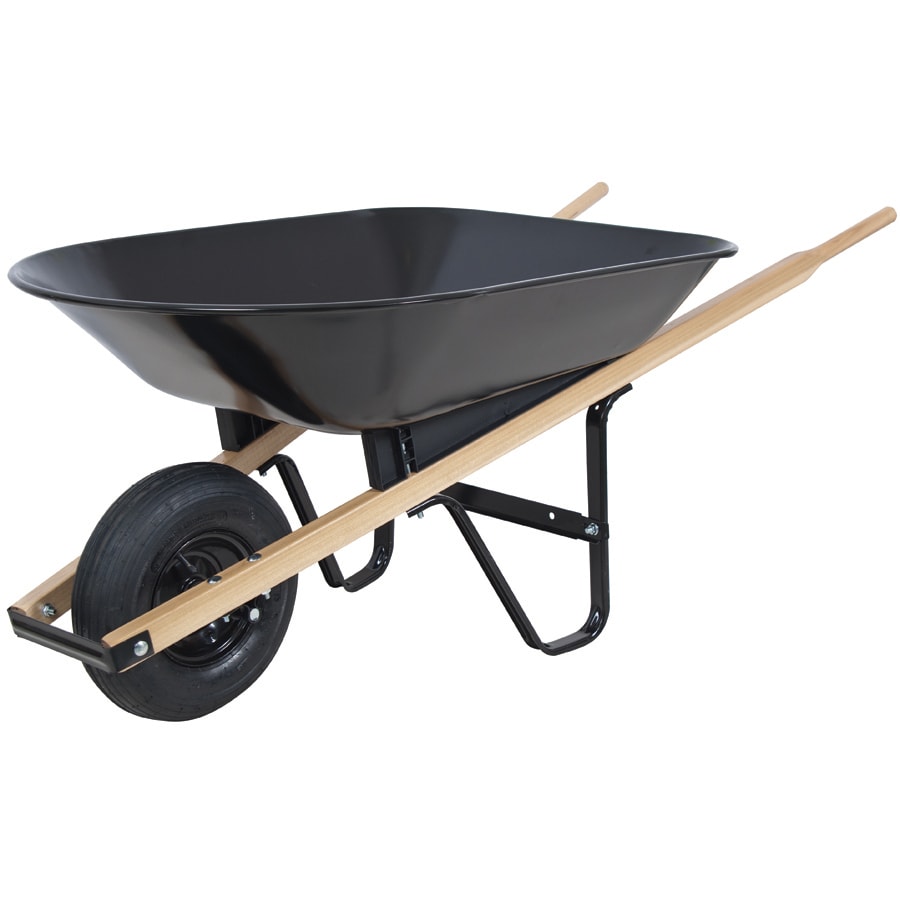 Blue Hawk 4-cu ft Steel Wheelbarrow in the Wheelbarrows department at ...