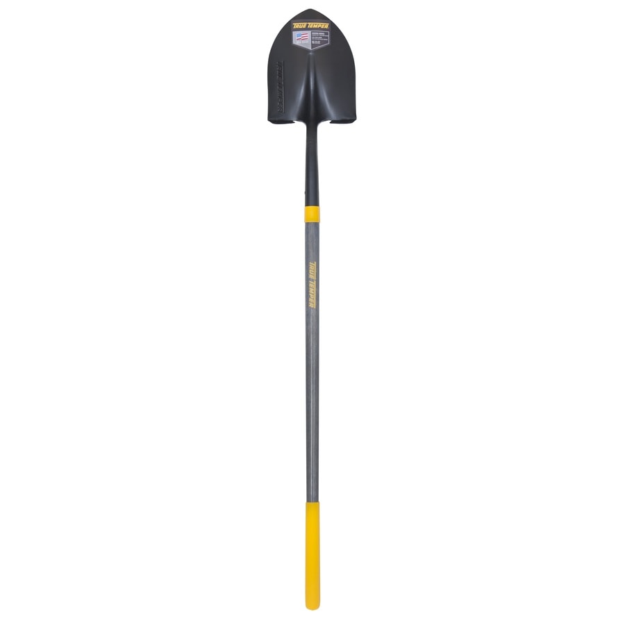 True Temper 44 In Wood Long Handle Digging Shovel At