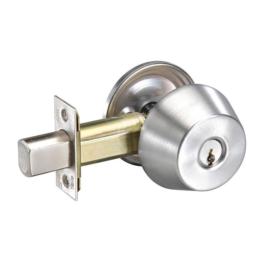 Yale Security E1r Satin Chrome Double-Cylinder Deadbolt in the ...