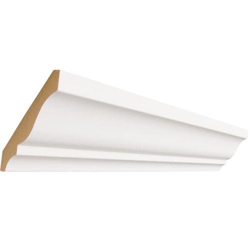 35/8in x 12ft Primed MDF Crown Moulding in the Crown Moulding