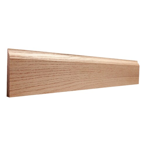 3 1 4 In X 8 Ft Oak Unfinished Baseboard Moulding Actual 25 Oak Unfinished Baseboard Moulding