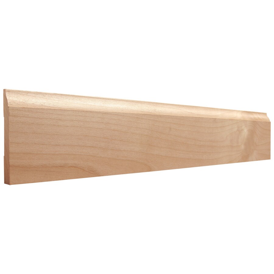 3 25 In X 10 Ft Interior Alder Unfinished Baseboard Moulding At 3 25 In X 10 Ft Interior Alder Unfinished Baseboard Moulding