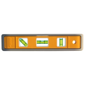 Johnson Level & Tool 9" Contracter GLO-VIEW® Glow-in-the-Dark Magnetic Aluminum Torpedo Level