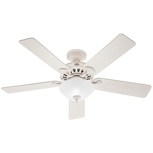 Hunter 52-in Sonora French Vanilla Ceiling Fan with Light ...