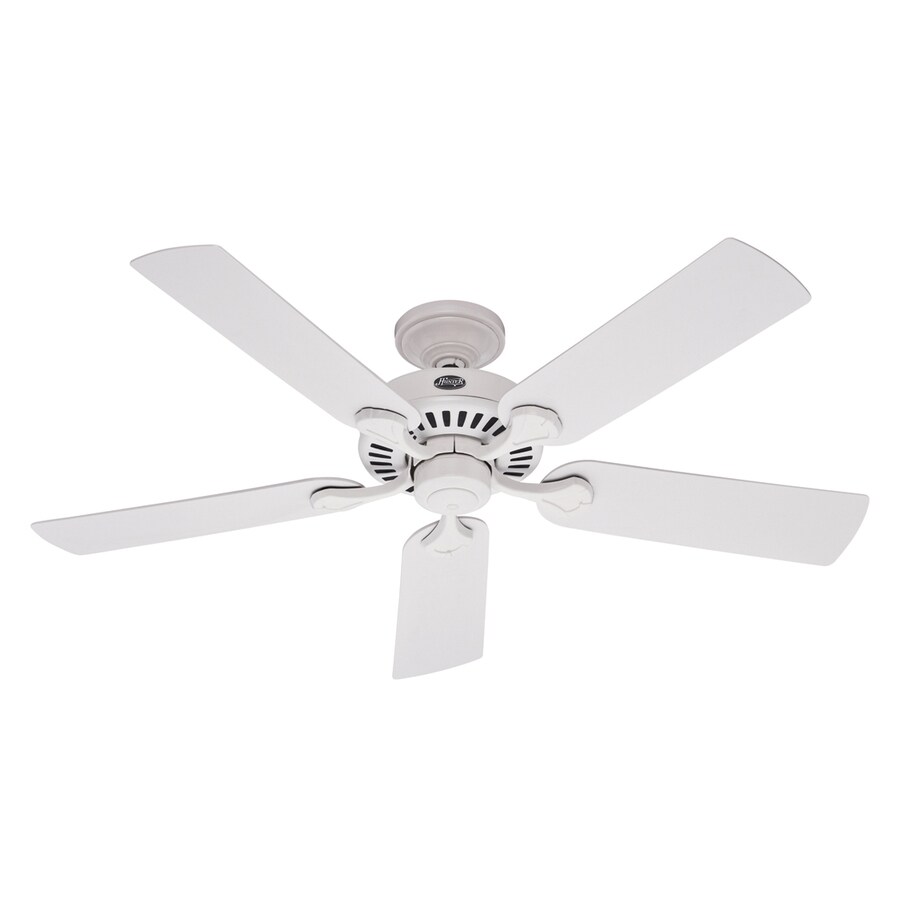 Hunter 52 White 5 Minute Install Outdoor Ceiling Fan At Lowes Com
