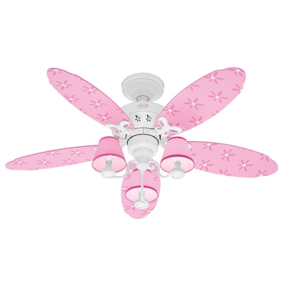 Hunter 44 In Dreamland White Kids Ceiling Fan With Light Kit At