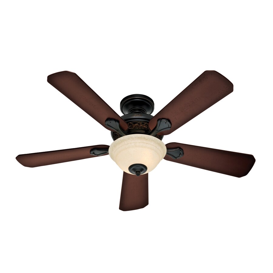 Hunter Forest Hill 48-in Midas Black Indoor Ceiling Fan ...