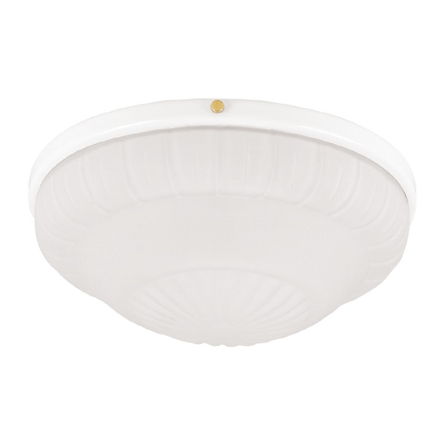 Hunter 26136 10" Low Profile Light Kit With Frosted Rosette Glass