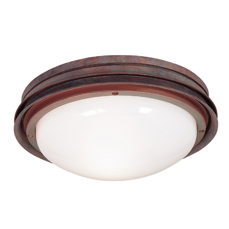 Hunter 27199 Weathered Brick Low Profile Outdoor Ceiling Fan Light Kit
