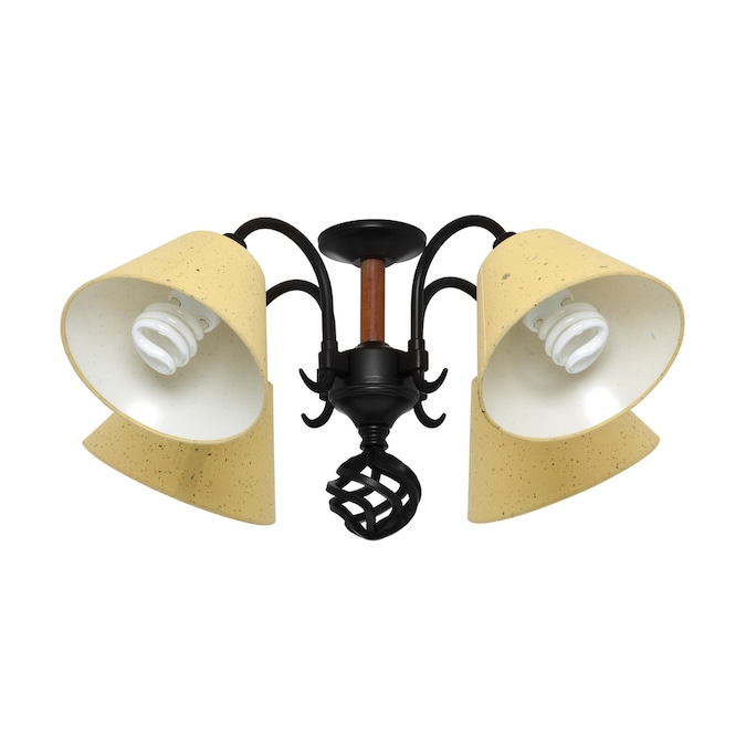 Hunter 4 Light Black Kraft Paper Shade, Ceiling Fan Lamp Shade Replacements