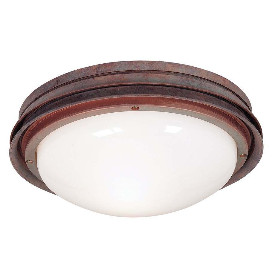 Hunter 28398 2-Light Weathered Brick Ceiling Fan Light Kit with White Glass