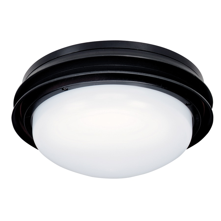 Hunter Low Profile Marine Ii 2 Light Textured Black Fluorescent