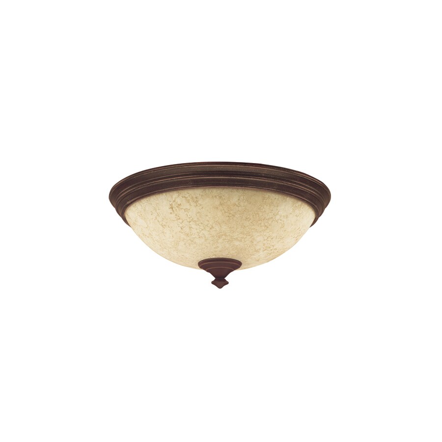 Hunter 28646 2-Light Bronze Amber Scavo Ceiling Fan Light Kit