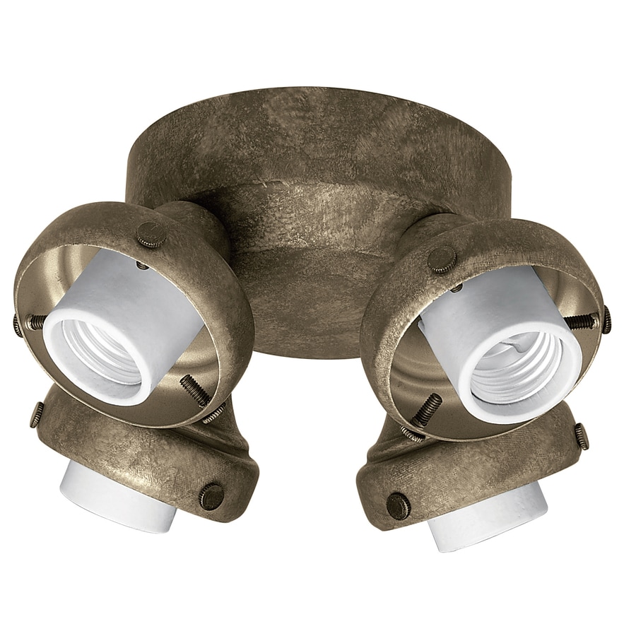 Hunter 4-Light Provencal Gold Ceiling Fan Light Kit at ...