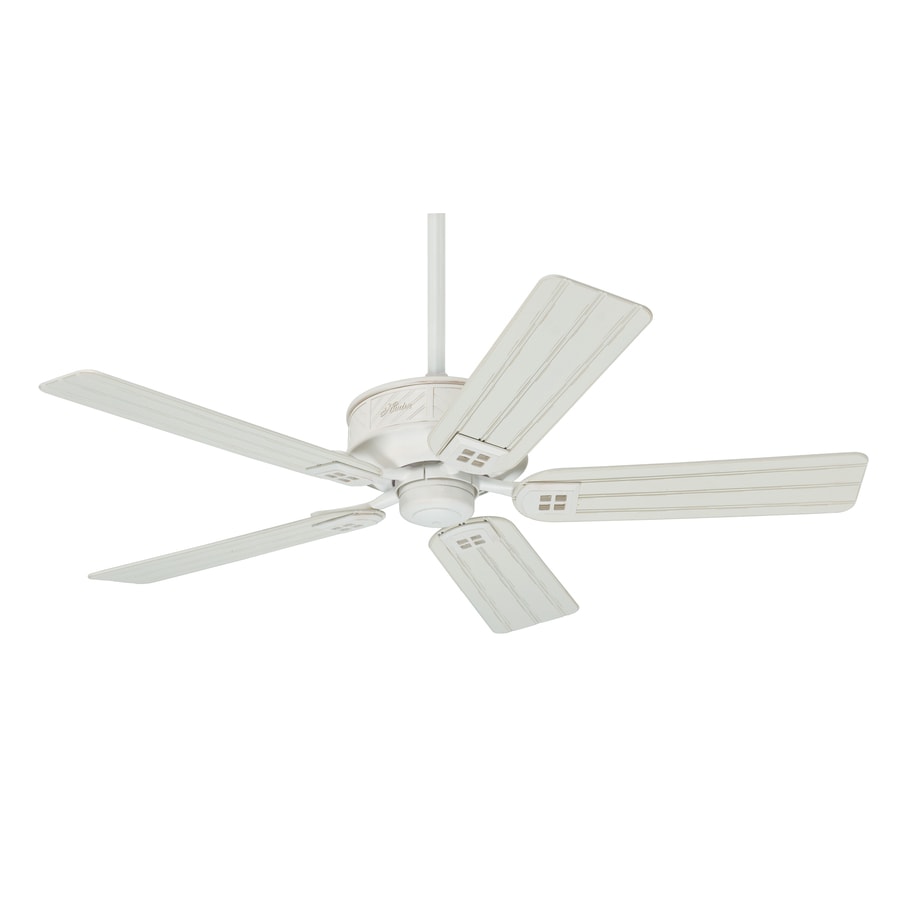 Orchard Park 52 In Distressed White Downrod Mount Indoor Outdoor Ceiling Fan