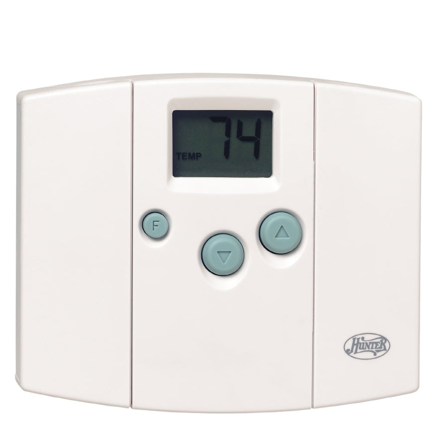 Hunter Rectangle Mechanical NonProgrammable Thermostat in the Non