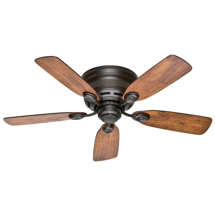 Low Profile Iv 42 In Satin Bronze Indoor Flush Mount Ceiling Fan 5 Blade