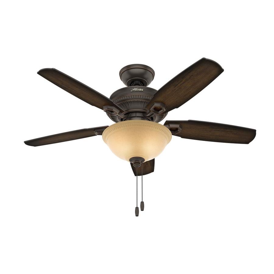 Ambrose 44 In Oil Rubbed Bronze Led Indoor Ceiling Fan With Light Kit 5 Blade