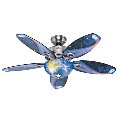 Hunter Discovery Led 48 In Brushed Nickel Led Indoor Ceiling Fan