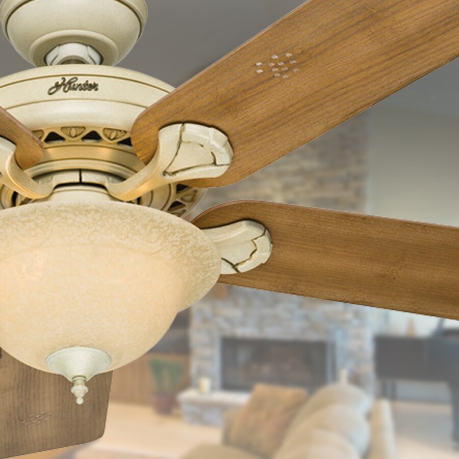Hunter Lake Cottage II 52-in Harvest Wheat Indoor Ceiling Fan with