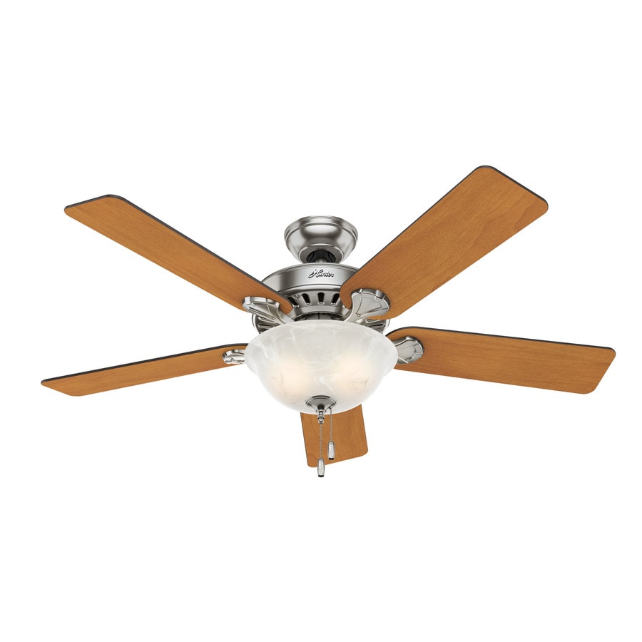 Pro S Best 5 Minute Fan Led 52 In Brushed Nickel Led Indoor Ceiling Fan With Light Kit 5 Blade