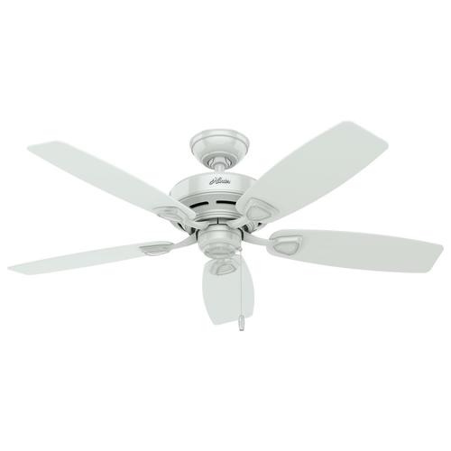 Hunter Sea Wind 48 In Satin White Indoor Outdoor Ceiling Fan 5 Blade At Lowes Com