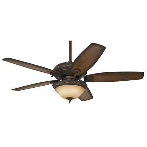 Claymore 54 In Brushed Cocoa Indoor Downrod Or Close Mount Ceiling Fan With Light Kit