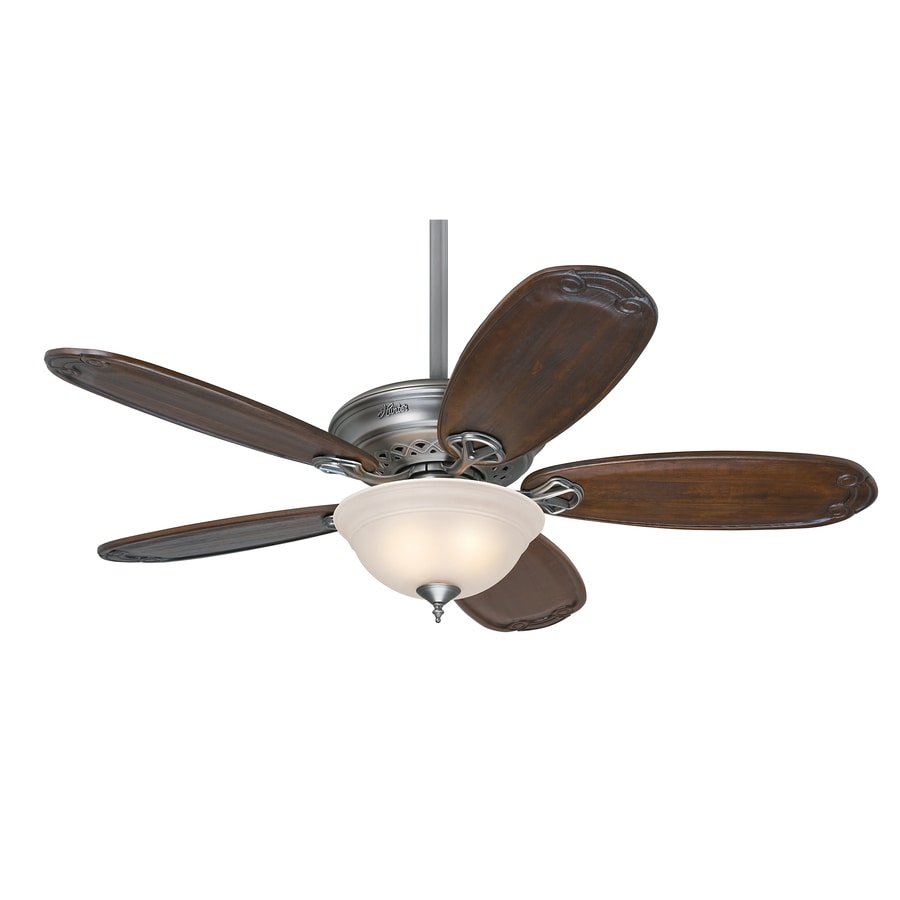 Teague 54 In Antique Pewter Downrod Or Close Mount Indoor Ceiling Fan With Light Kit