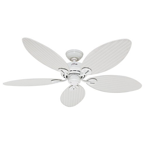 Hunter Bayview 54 In Satin White Indoor Outdoor Ceiling Fan 5