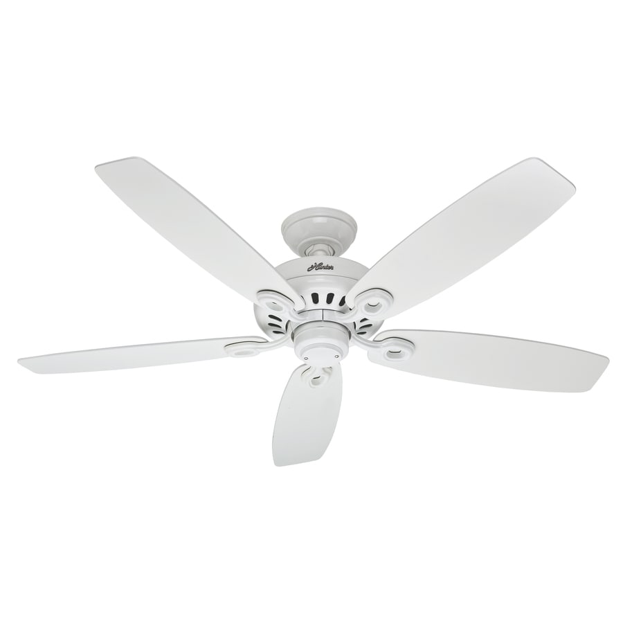 Hunter Markham 52 In Snow White Indoor Downrod Or Close Mount Hunter Markham 52 In Snow White Indoor Downrod Or Close Mount Ceiling Fan Energy Star