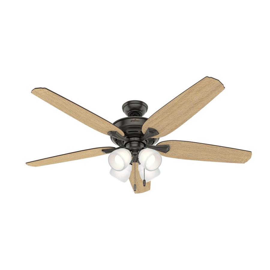 Multi Arm Led 60 In Satin Bronze Led Indoor Ceiling Fan With Light Kit 5 Blade