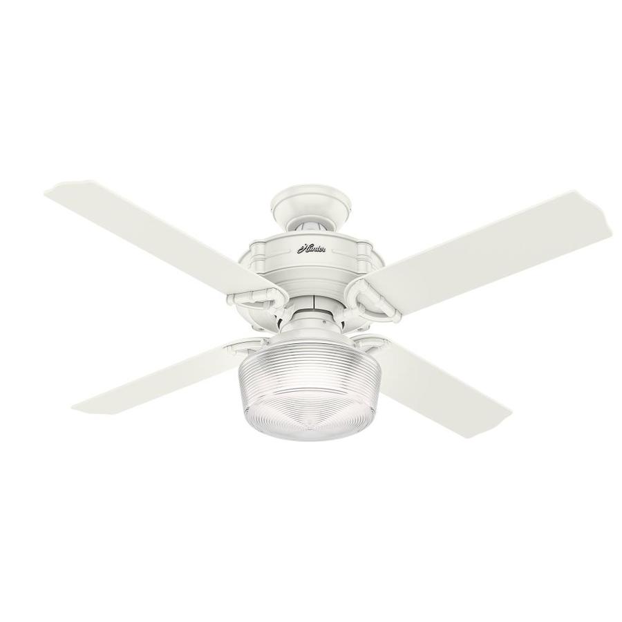 White Finish Remote Control Included! 52" Hunter Traditional Ceiling Fan 