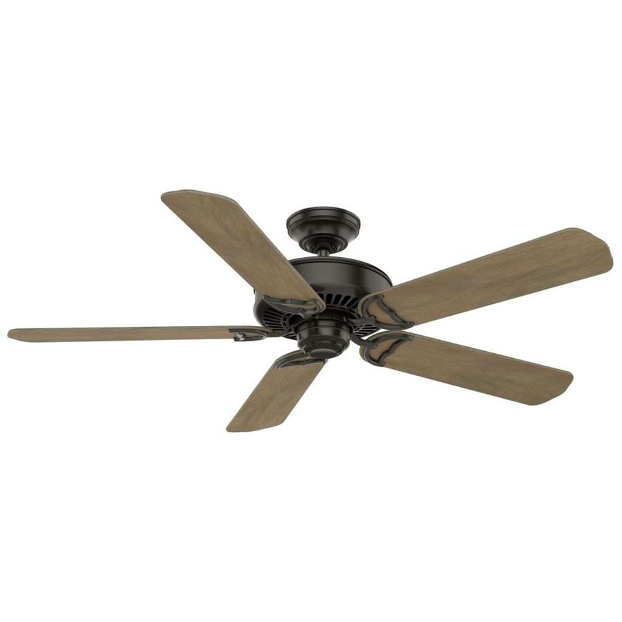 Panama 54 In Satin Bronze Indoor Ceiling Fan And Remote 5 Blade