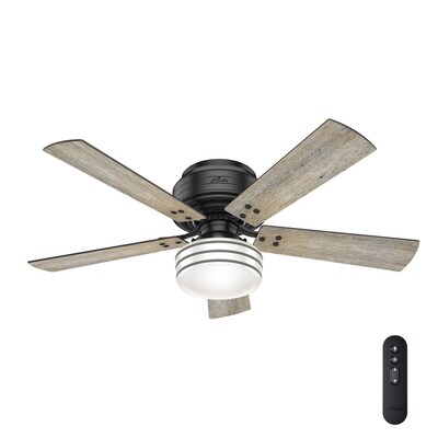 Hunter Cedar Key 52 In Matte Black Led Indoor Outdoor Ceiling Fan Led Indoor Outdoor Ceiling Fan