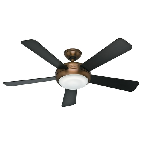 Hunter Palermo 52 In Brushed Bronze Indoor Ceiling Fan With Light