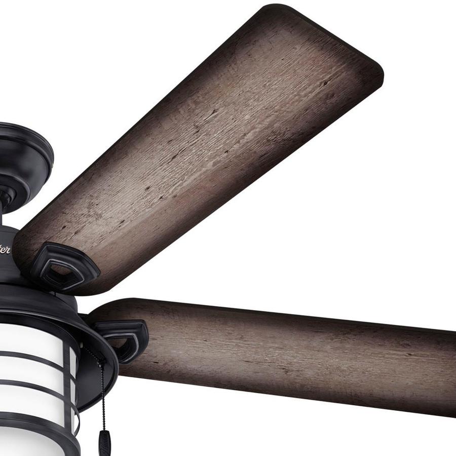 Hunter Key Biscayne Led 54 In Matte Black Indoor Outdoor Hunter Key Biscayne Led 54 In Matte