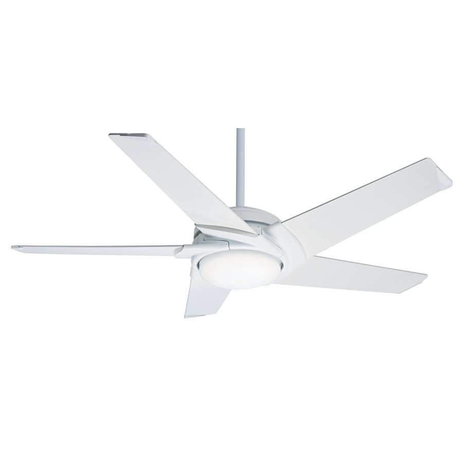 Casablanca Stealth Dc Led 54 In Snow White Indoor Ceiling Casablanca Stealth Dc Led 54 In Snow White Indoor Ceiling Fan With Light Kit