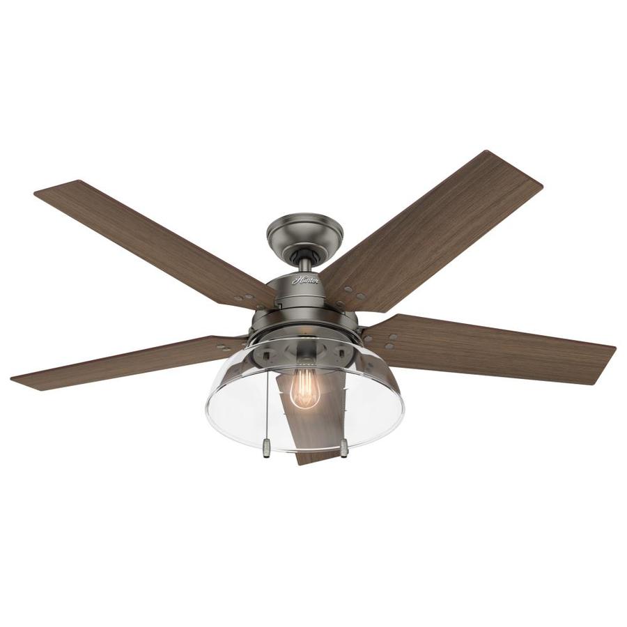 Large Room Led 52 In Led Indoor Outdoor Ceiling Fan With Light Kit 5 Blade