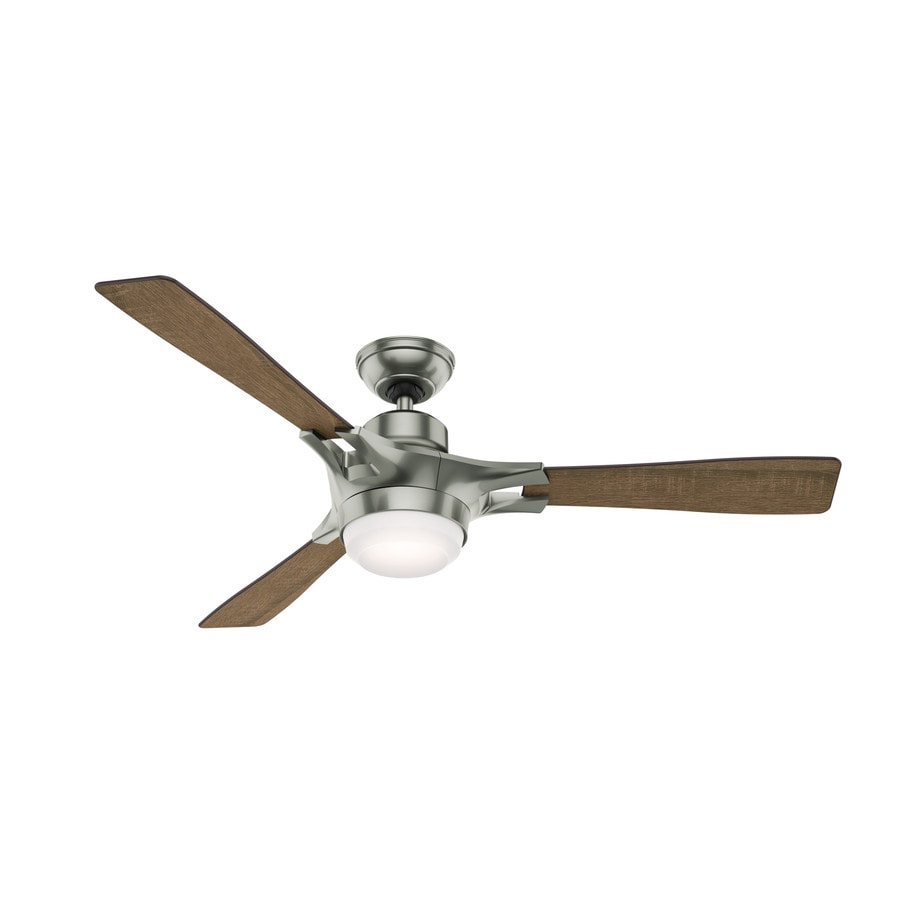 Signal Wifi Enabled 54 In Satin Nickel Indoor Ceiling Fan With Light Kit And Remote 3 Blade
