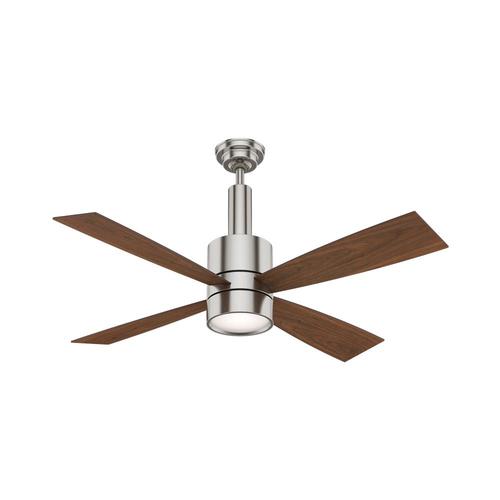 Bullet Led 54 In Brushed Nickel Indoor Ceiling Fan With Light Kit And Remote 4 Blade