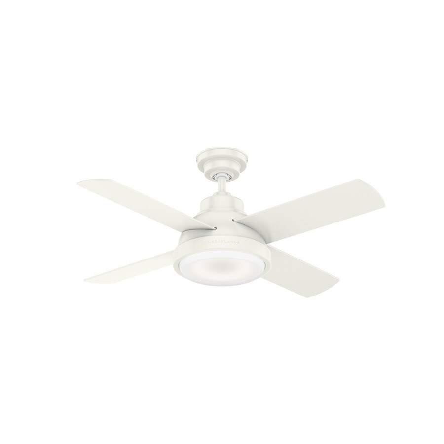 Casablanca Levitt LED Fresh White 44-in Indoor Ceiling Fan ...