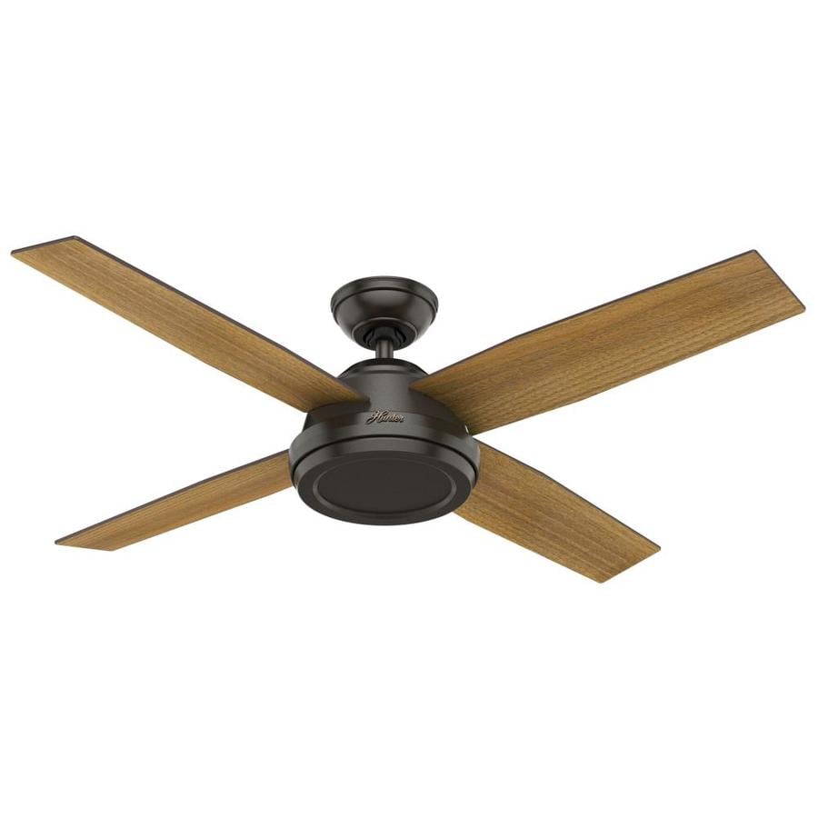 Hunter Dempsey 52 In Satin Bronze Indoor Ceiling Fan And Remote 4