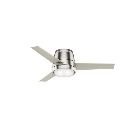 Casablanca Commodus Brushed Nickel 44-in LED Indoor Flush mount Ceiling ...