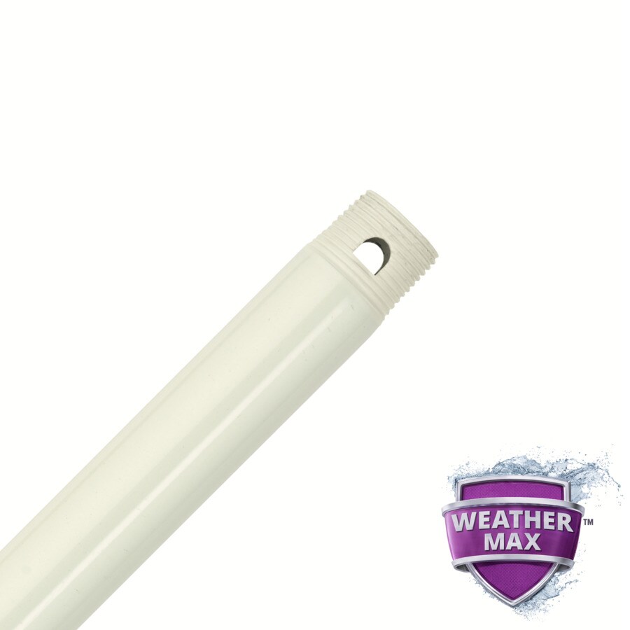 Hunter Hunter 18 In Fresh White Steel Weathermax All Weather Ceiling Fan Downrod In The Ceiling Fan Downrods Department At Lowes Com