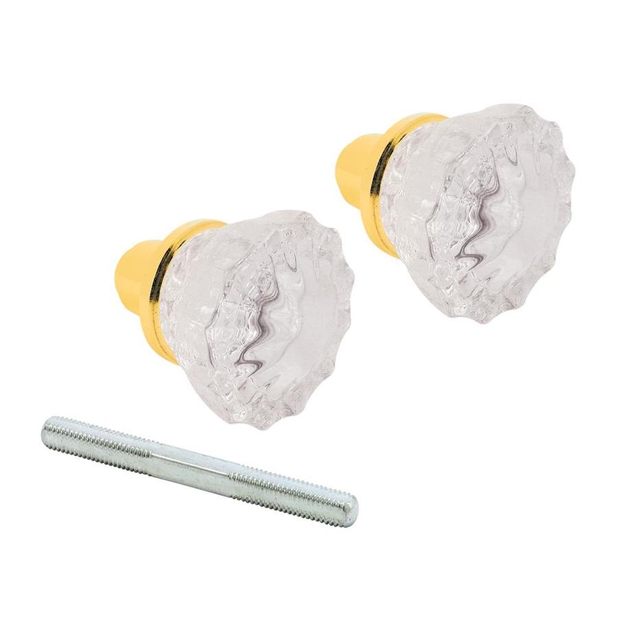 Prime Line 2 Brass Door Knob W Spindle At Lowes Com